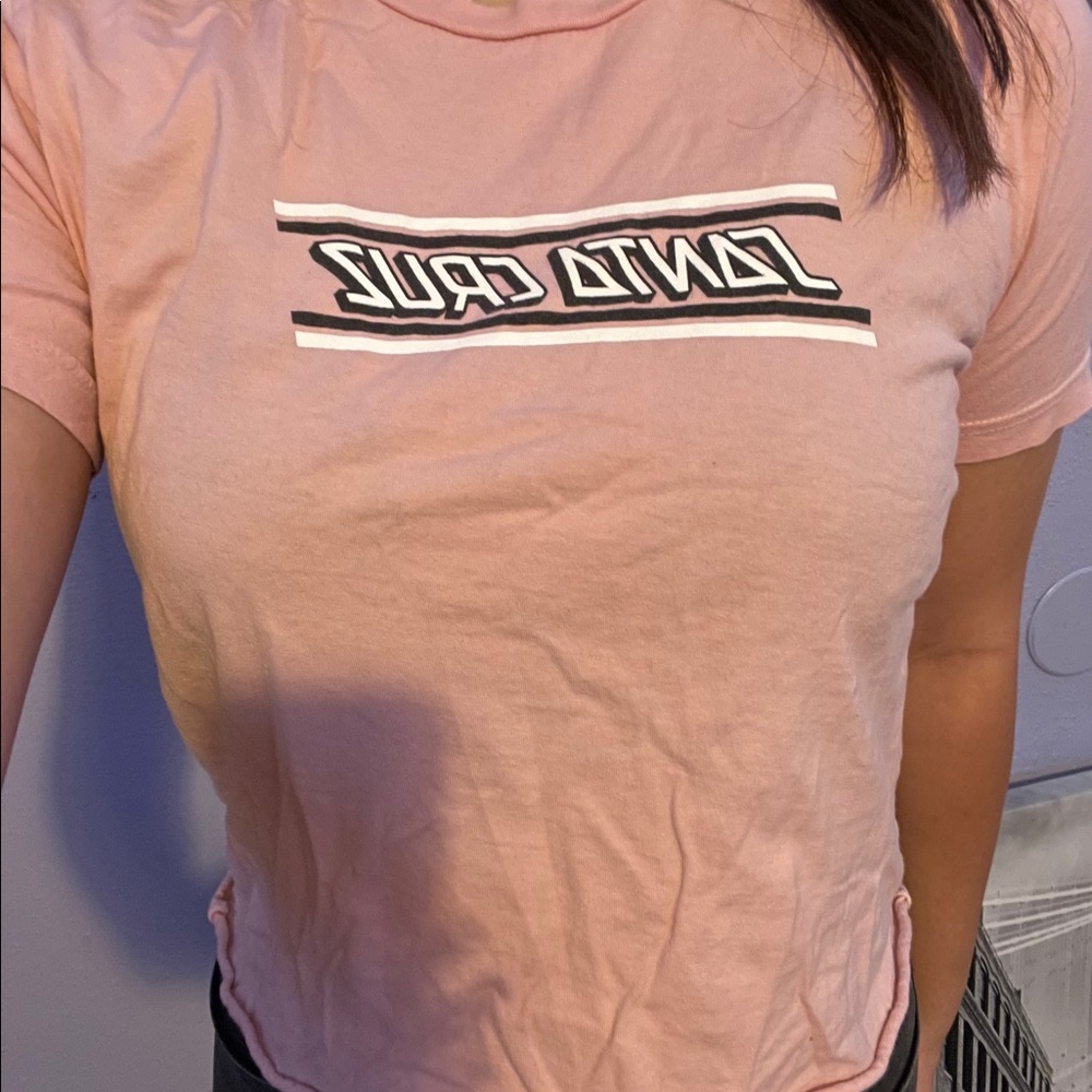 Pink Santa Cruz Cropped Shirt